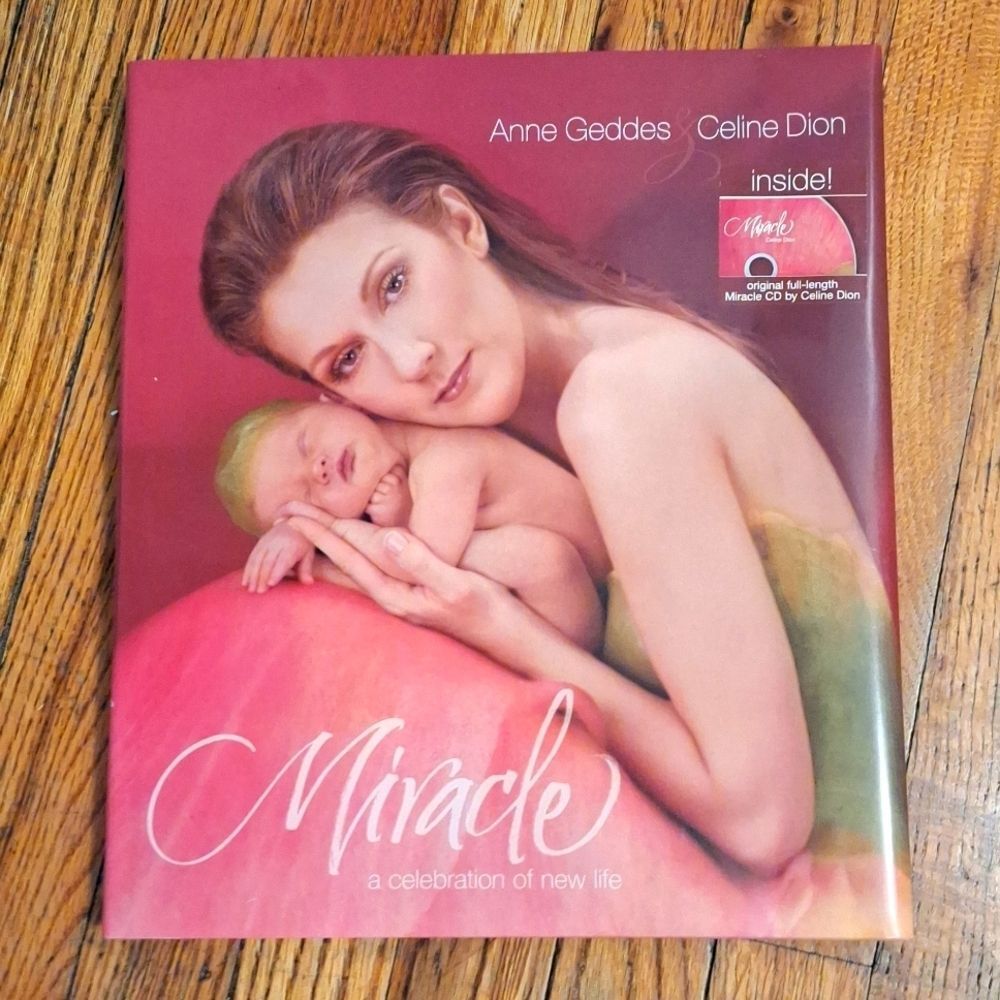 Celine Dion Anne Geddes Miracle book and CD DVD set a celebration of new life